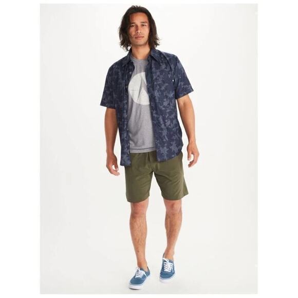 Marmot Syrocco Short-Sleeve Button Up Men's Shirt Size Large - Picture 3 of 13